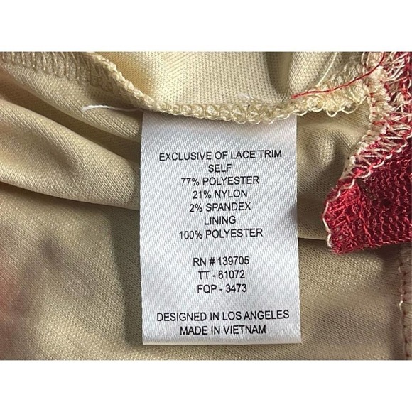 Emerald Sundae| Red Racerback Lace Glitter Party Dress JR’s ‎ XL NWT Whmsigoth - Picture 7 of 10